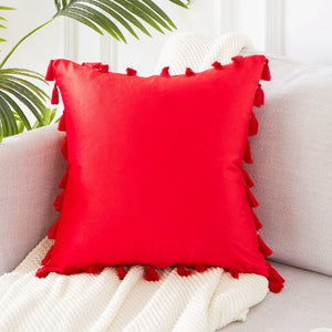 Ouvrir l&#39;image dans le diaporama, Cushion Cover with Tassel Pillow Cover Bedroom Sofa Decoration
